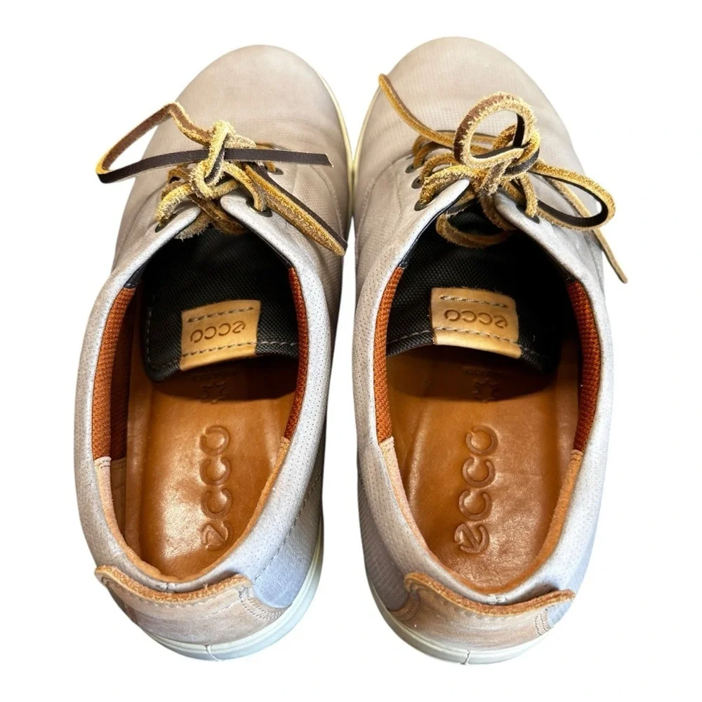 ECCO Grey Leather Oxford / Boat Shoe — Size 10.5 (EU 44)